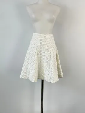 Rag & Bone Ivory Wave-Textured Midi Skirt - AU8/10