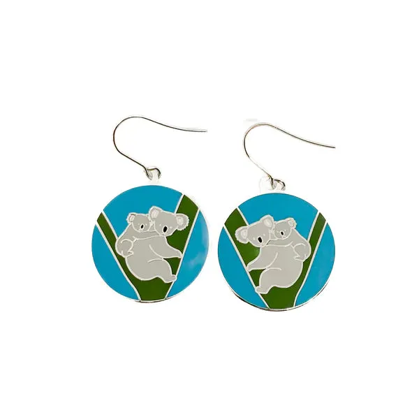 Red Parka Enamel Earrings - Various Designs