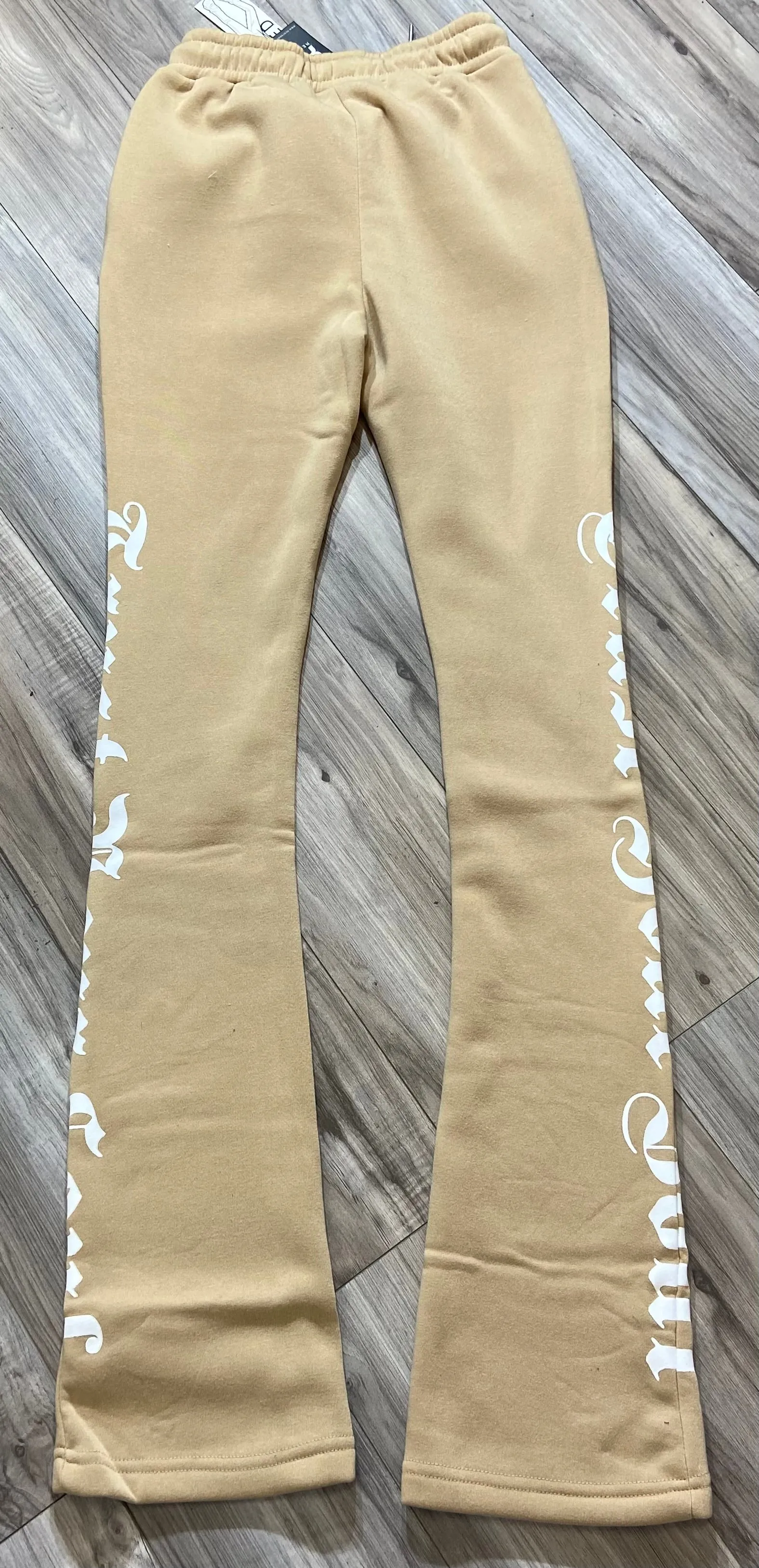 REDFOX "TRUST YOUR SOUL" FLEECE CROP JACKET W/ STACKED PANTS (KHAKI)