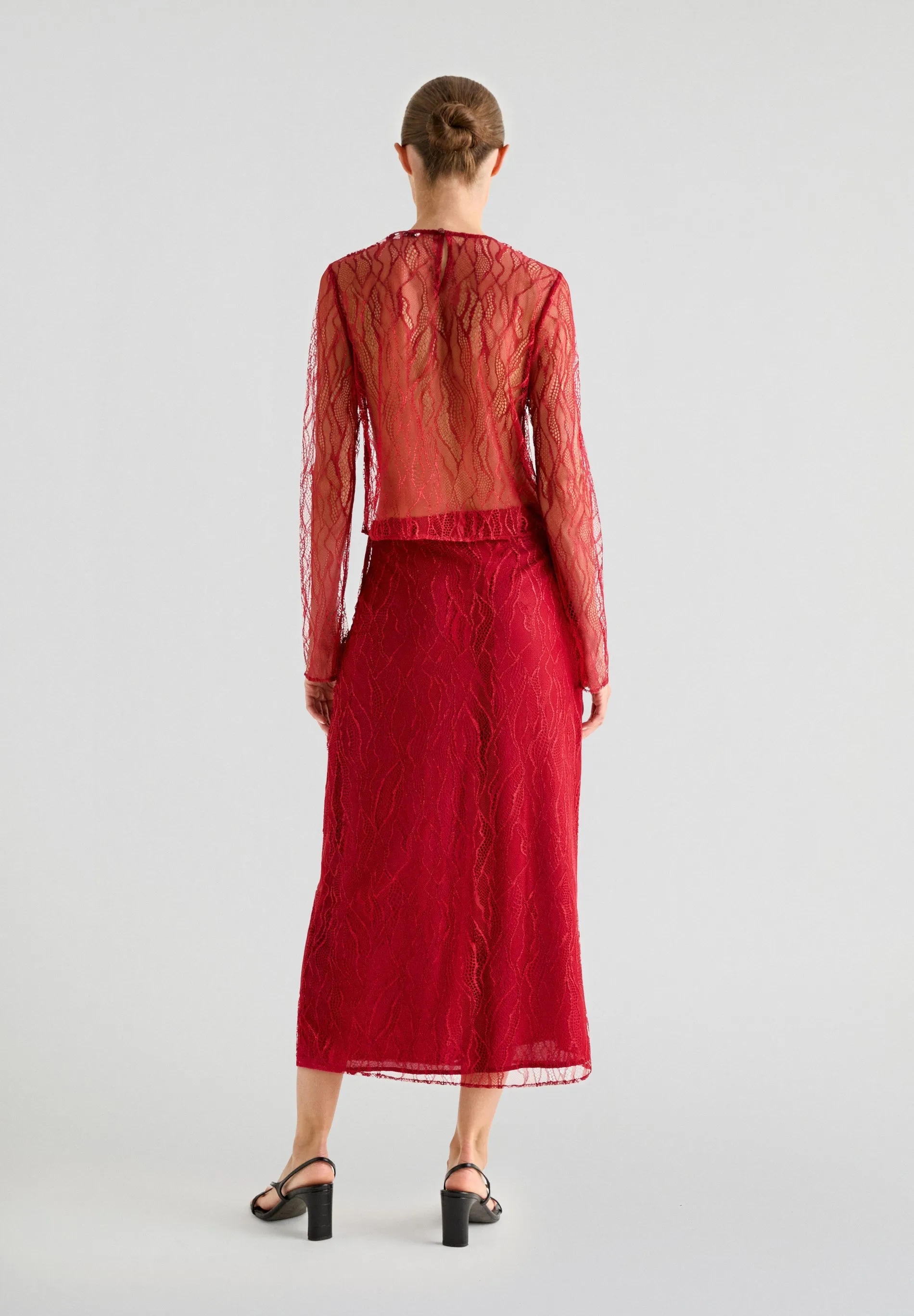 SCALPERS X LOVE STORIES LACE MIDI SKIRT