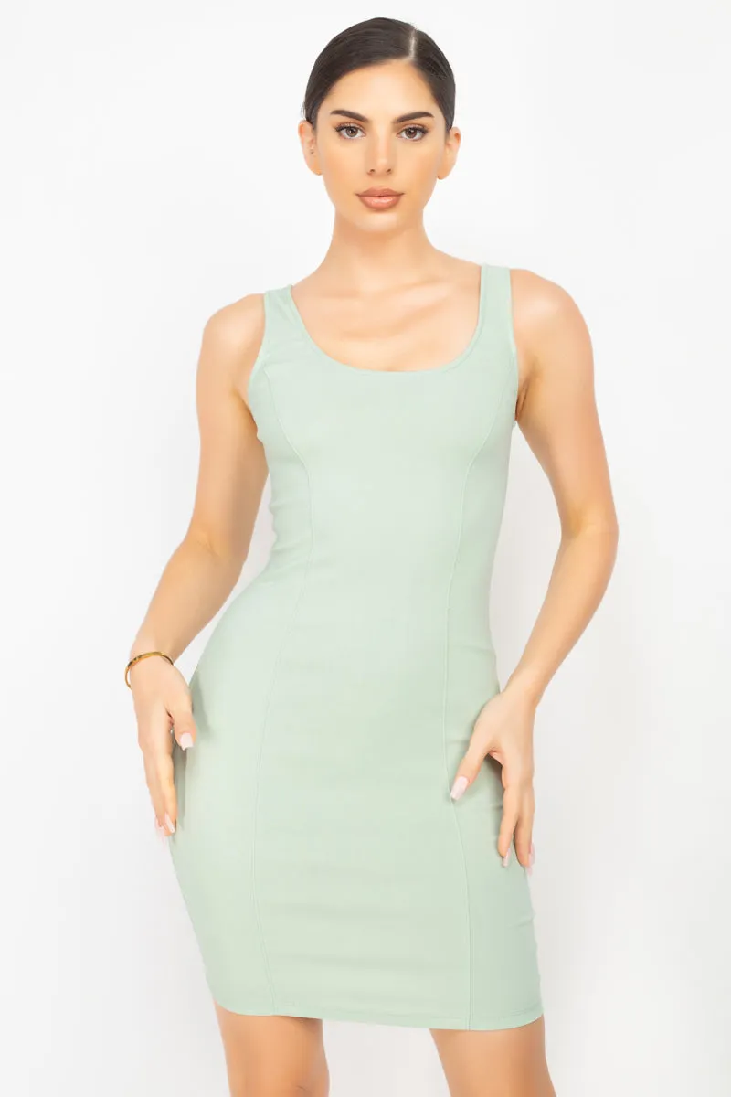 Scoop Neck Bodycon Mini Dress