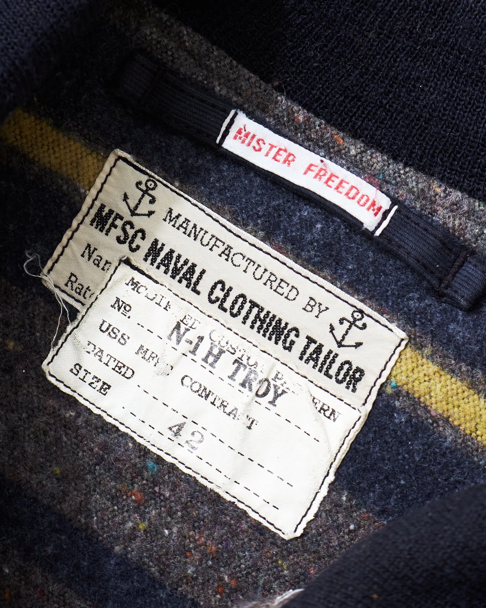 Second Hand Mister Freedom N-1H Navy Jungle Cloth Blanket Lined Jacket Size 42