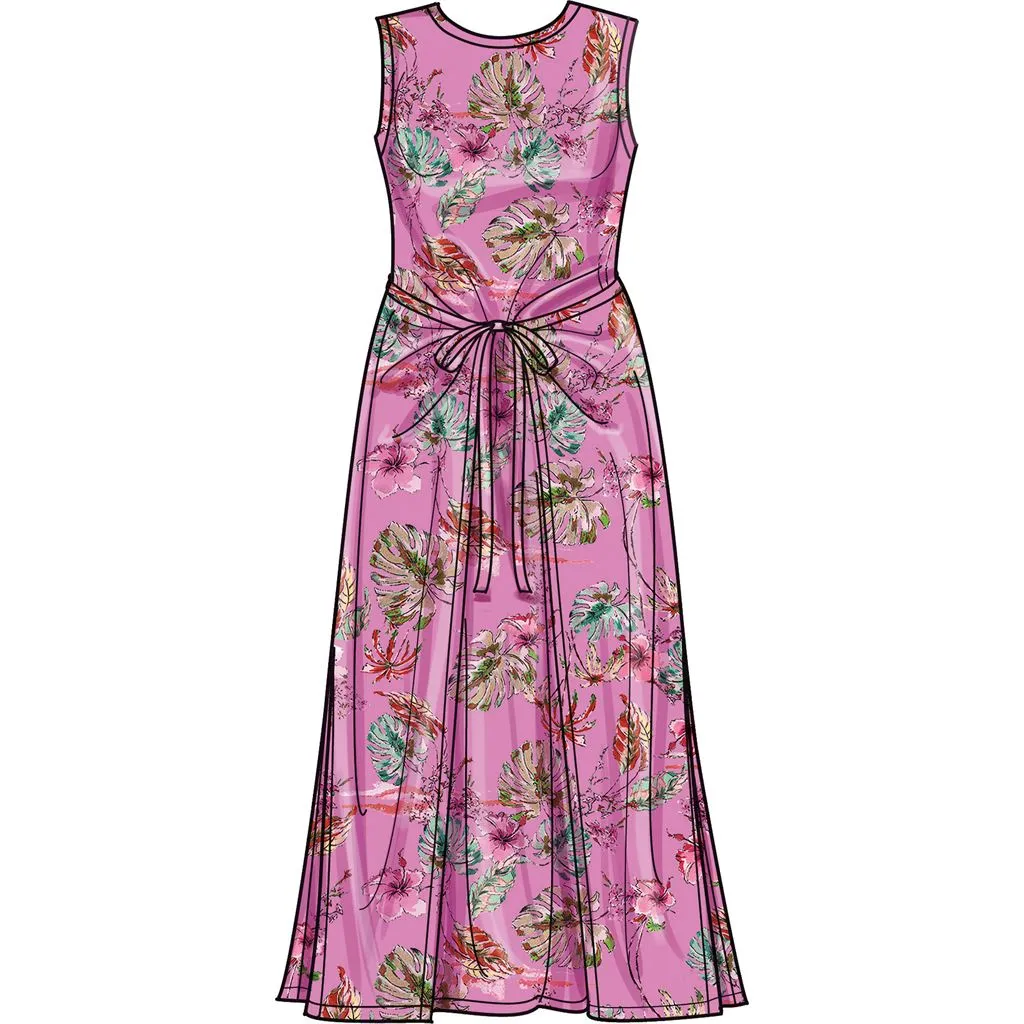Simplicity Sewing Pattern S9948 Women's Knit Dress with Sleeve and Length Variations