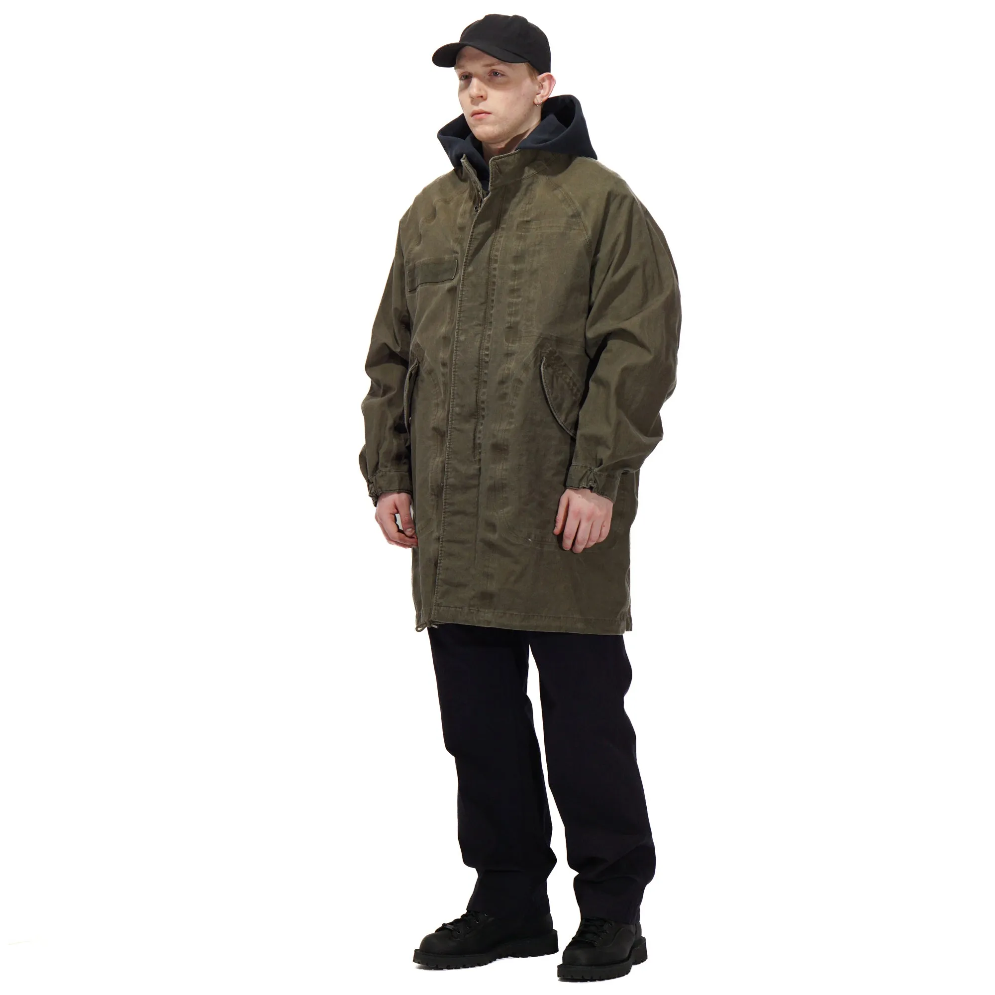 SIX-FIVE FISHTAIL PARKA 3L DMGD "OLIVE"
