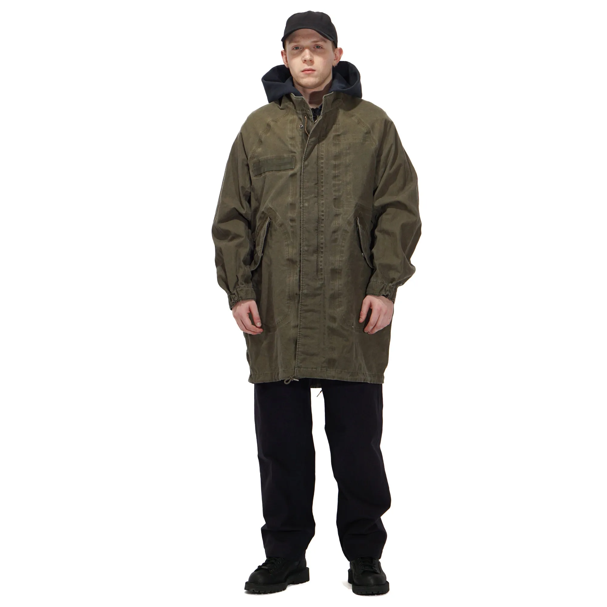 SIX-FIVE FISHTAIL PARKA 3L DMGD "OLIVE"