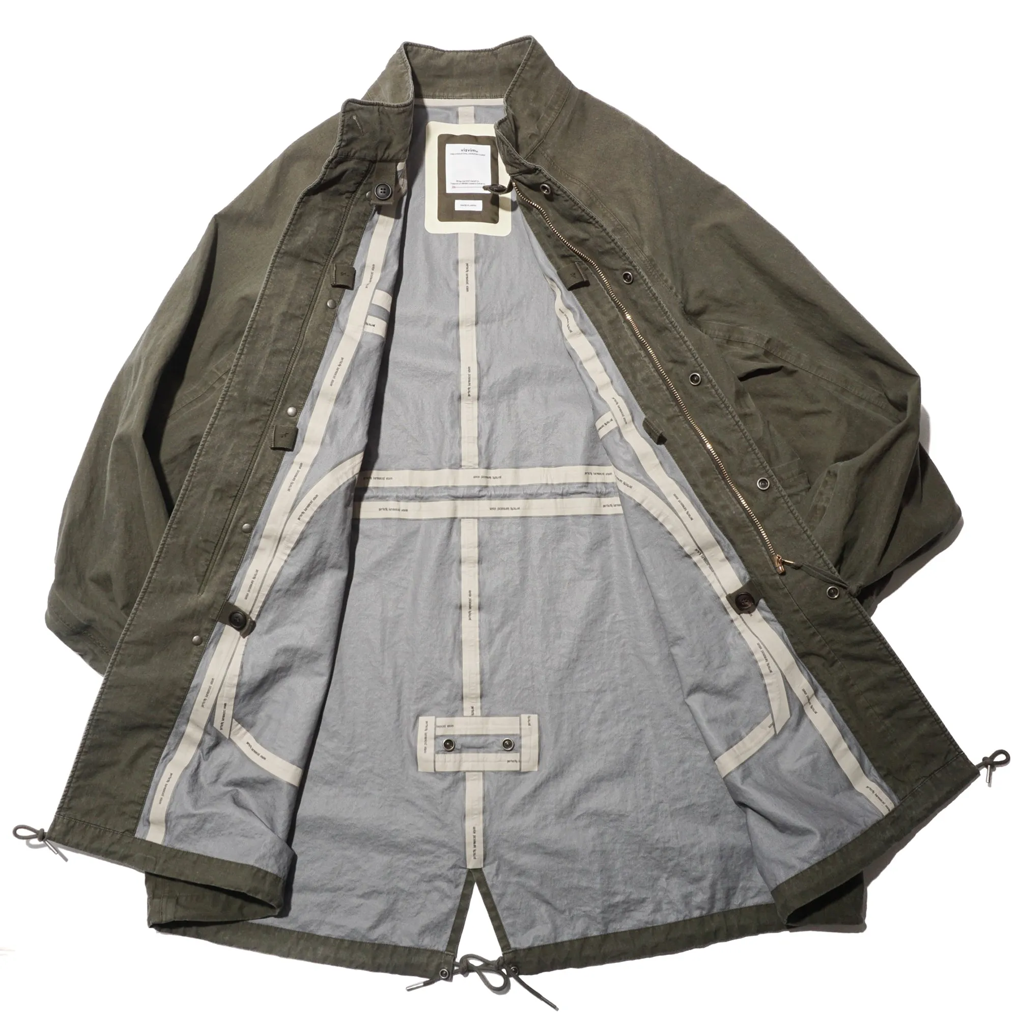 SIX-FIVE FISHTAIL PARKA 3L DMGD "OLIVE"