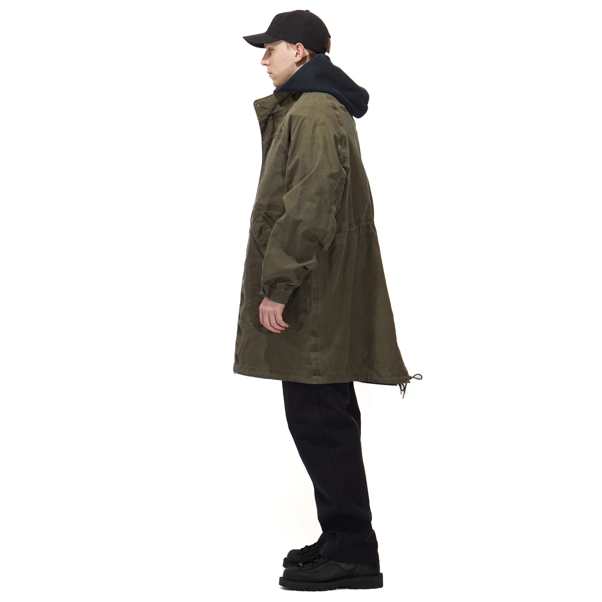 SIX-FIVE FISHTAIL PARKA 3L DMGD "OLIVE"