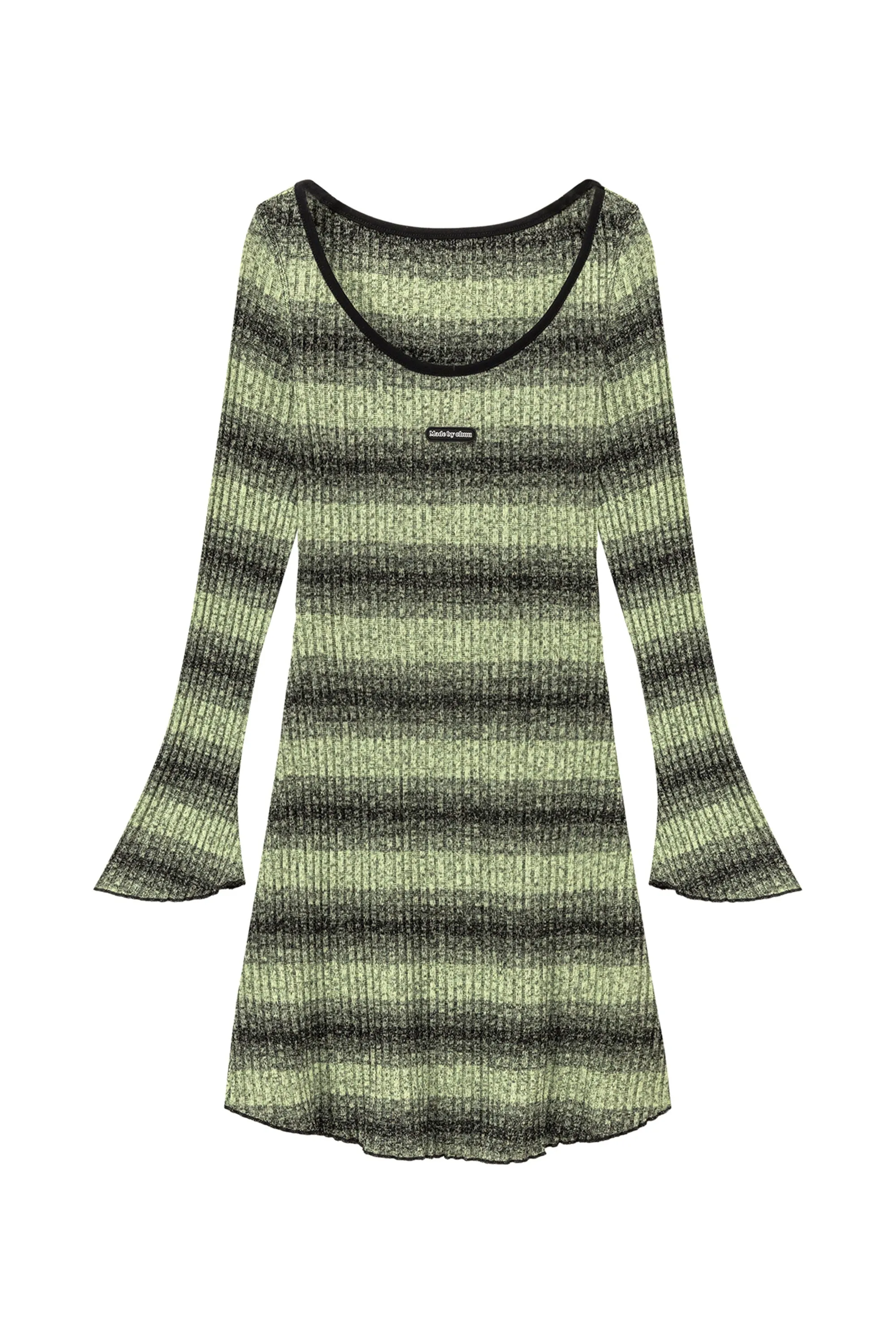 Striped Long Sleeve Knit Dress