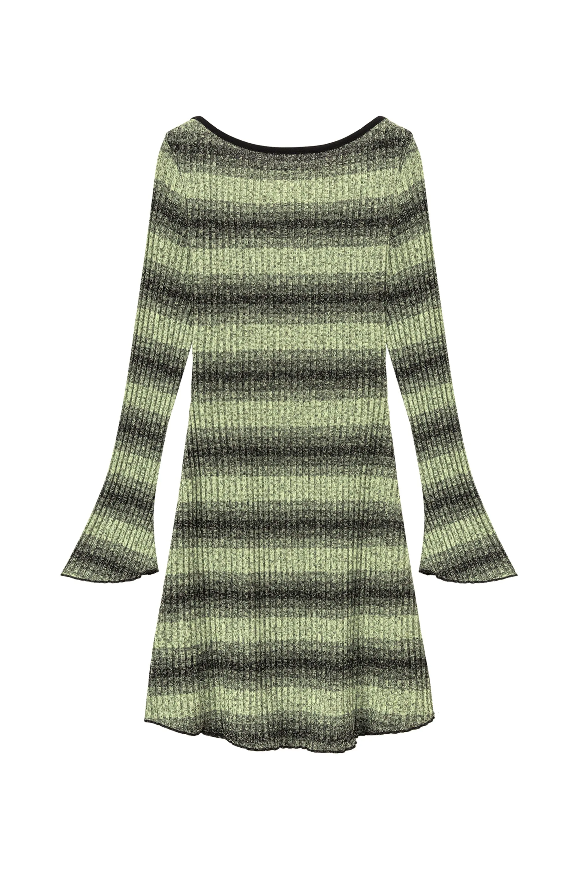 Striped Long Sleeve Knit Dress