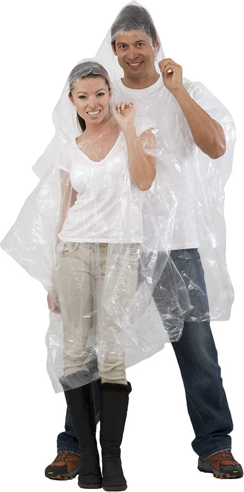 TEAM EMERGENCY WATERPROOF PONCHO -CLEAR