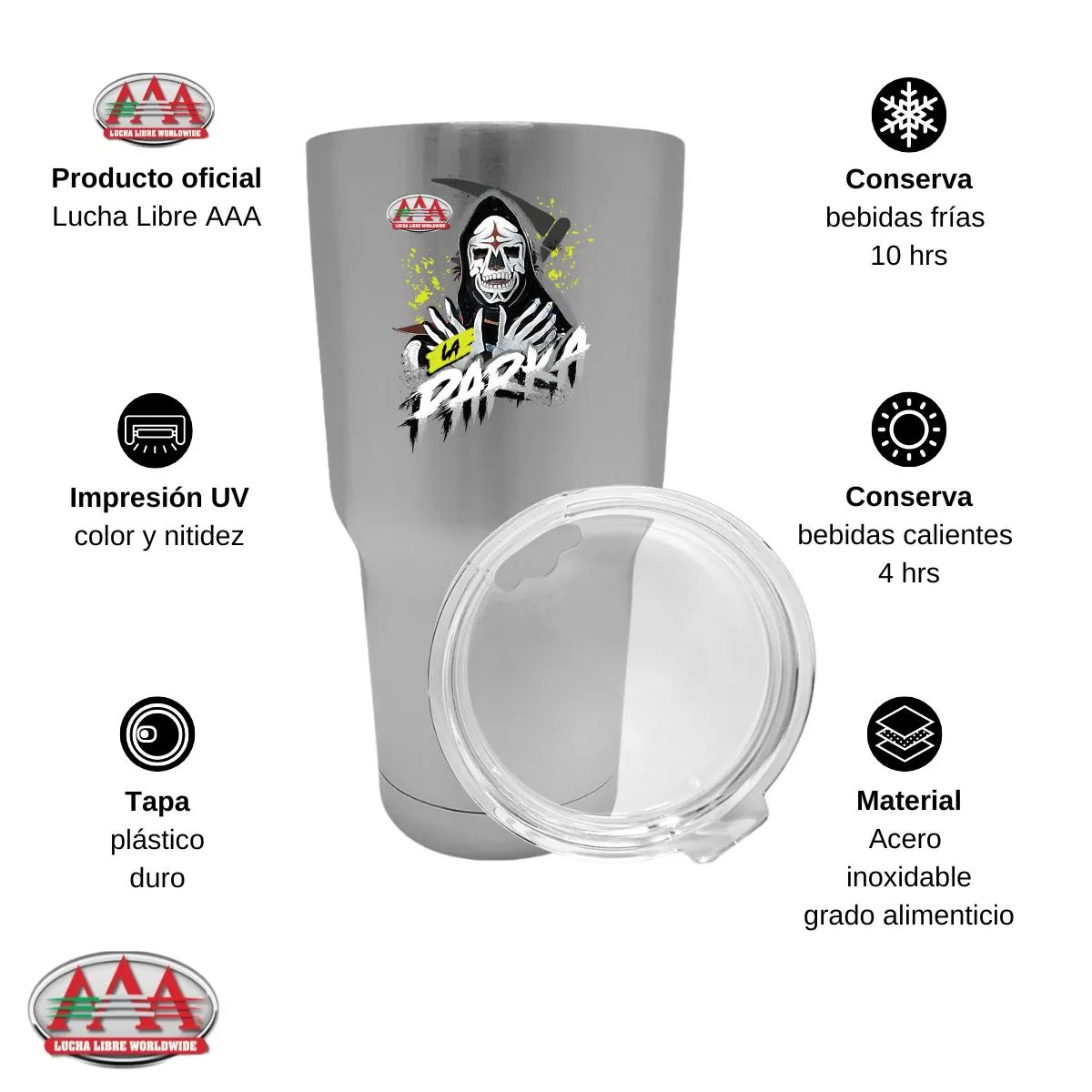 Termo 30 Oz Lucha Libre AAA La Parka