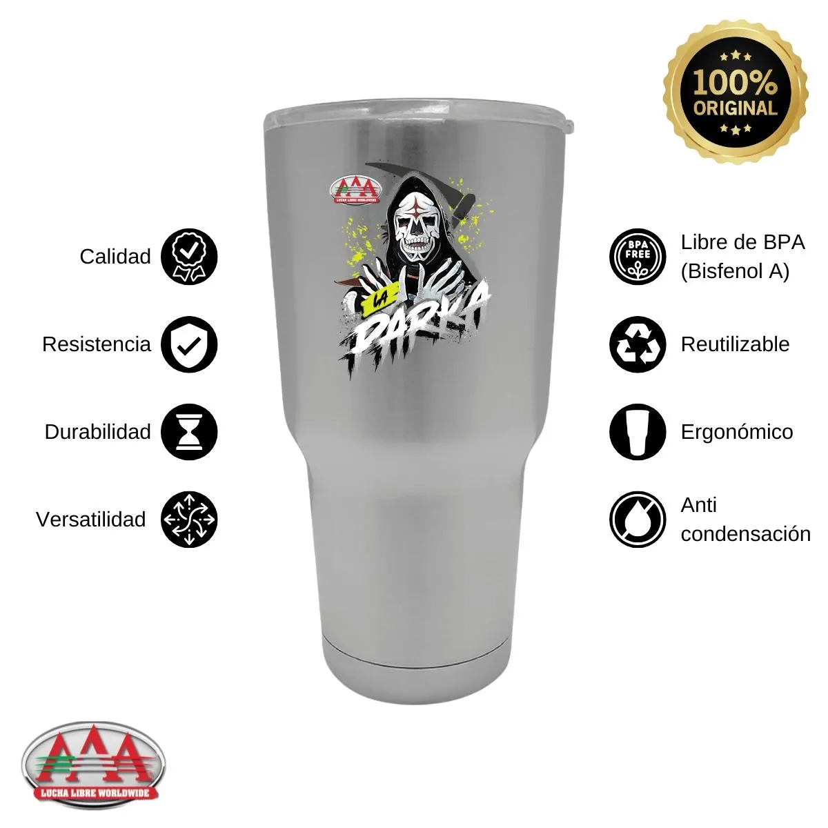 Termo 30 Oz Lucha Libre AAA La Parka