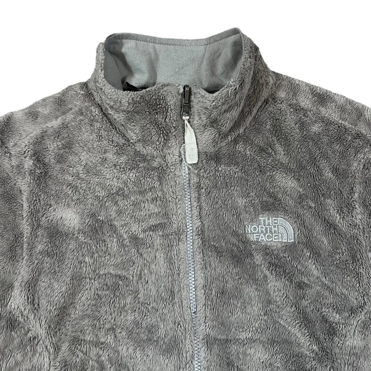 THE NORTH FACE TNF Classic Soft Touch Grey Fleece Zip Sweatshirt Jacket