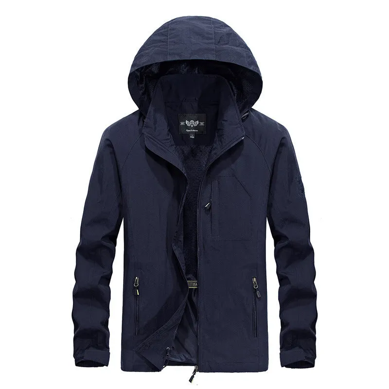 Tommy™ leger stijl waterdicht winddicht met rits parka winterjas