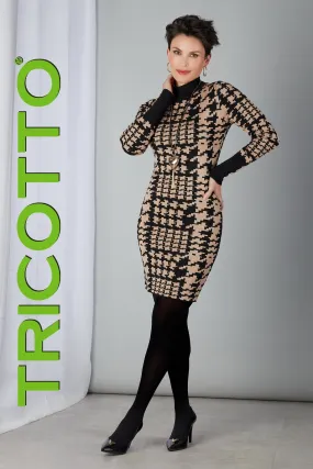 Tricotto Herringbone Knit Dress