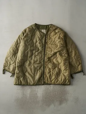 Vintage 90s Army Green OG-106 Nylon Parka Liner Jacket (L/XL)