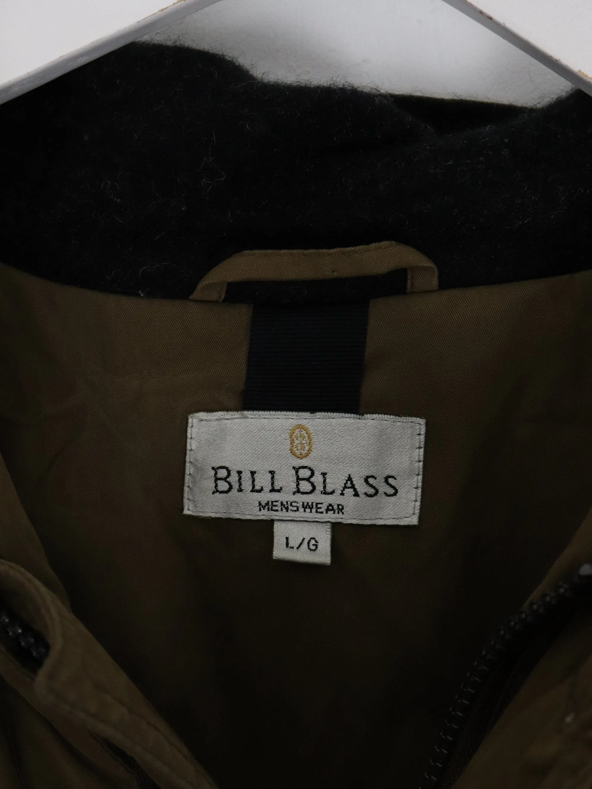 Vintage Bill Blass Jacket Mens Large Green Down Coat Parka