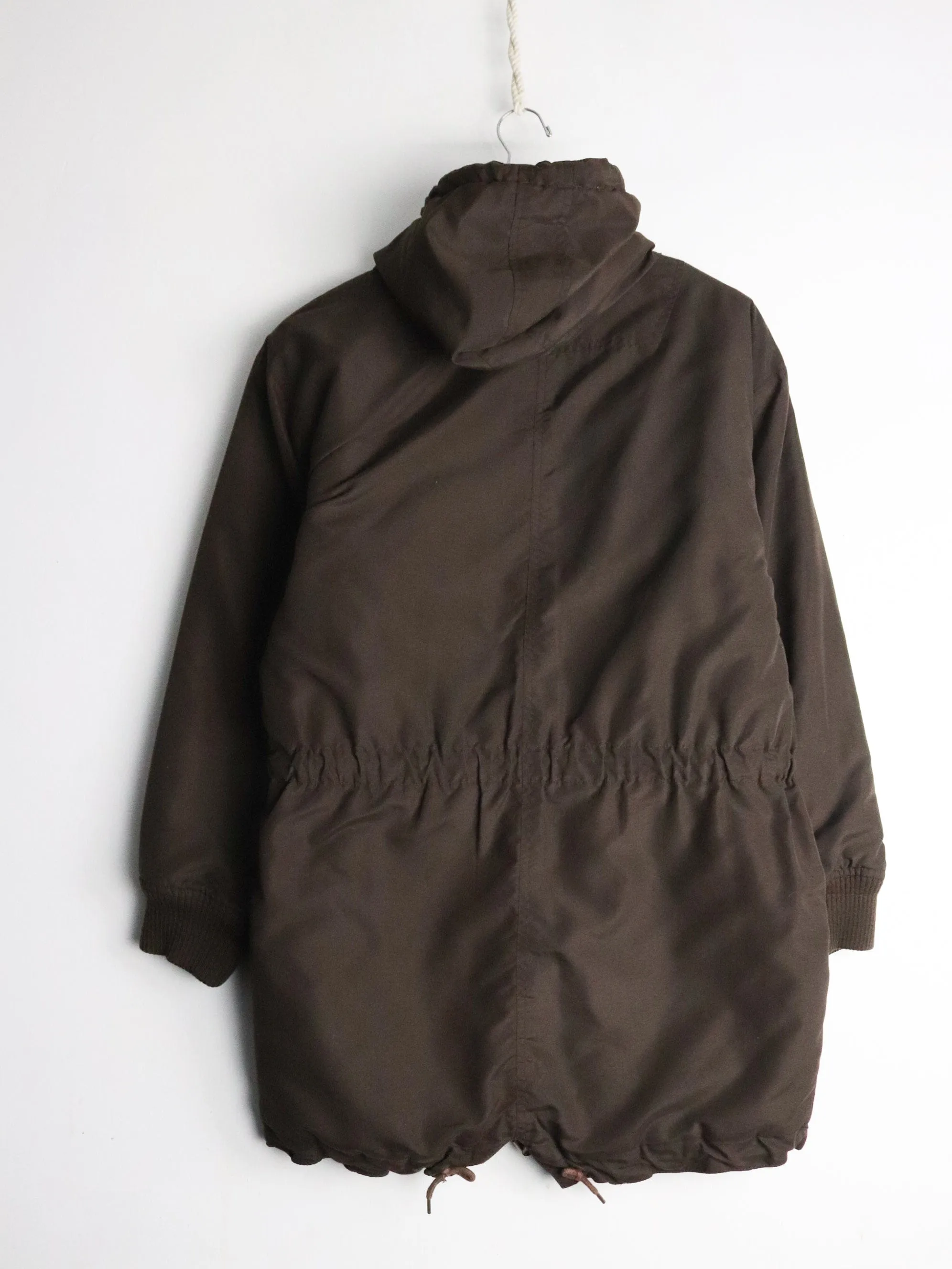 Vintage Club Monaco Jacket Womens Medium Brown Parka