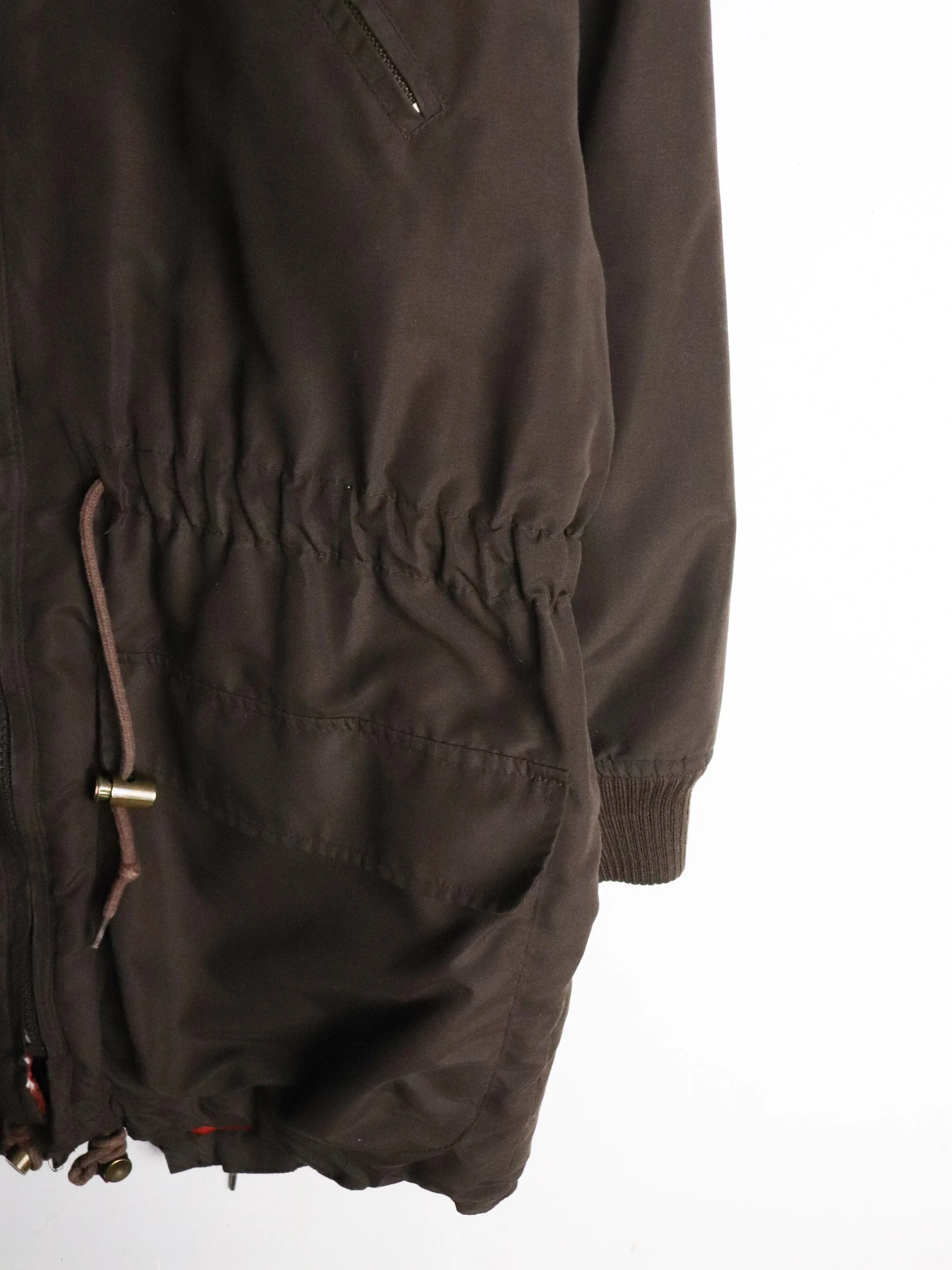 Vintage Club Monaco Jacket Womens Medium Brown Parka