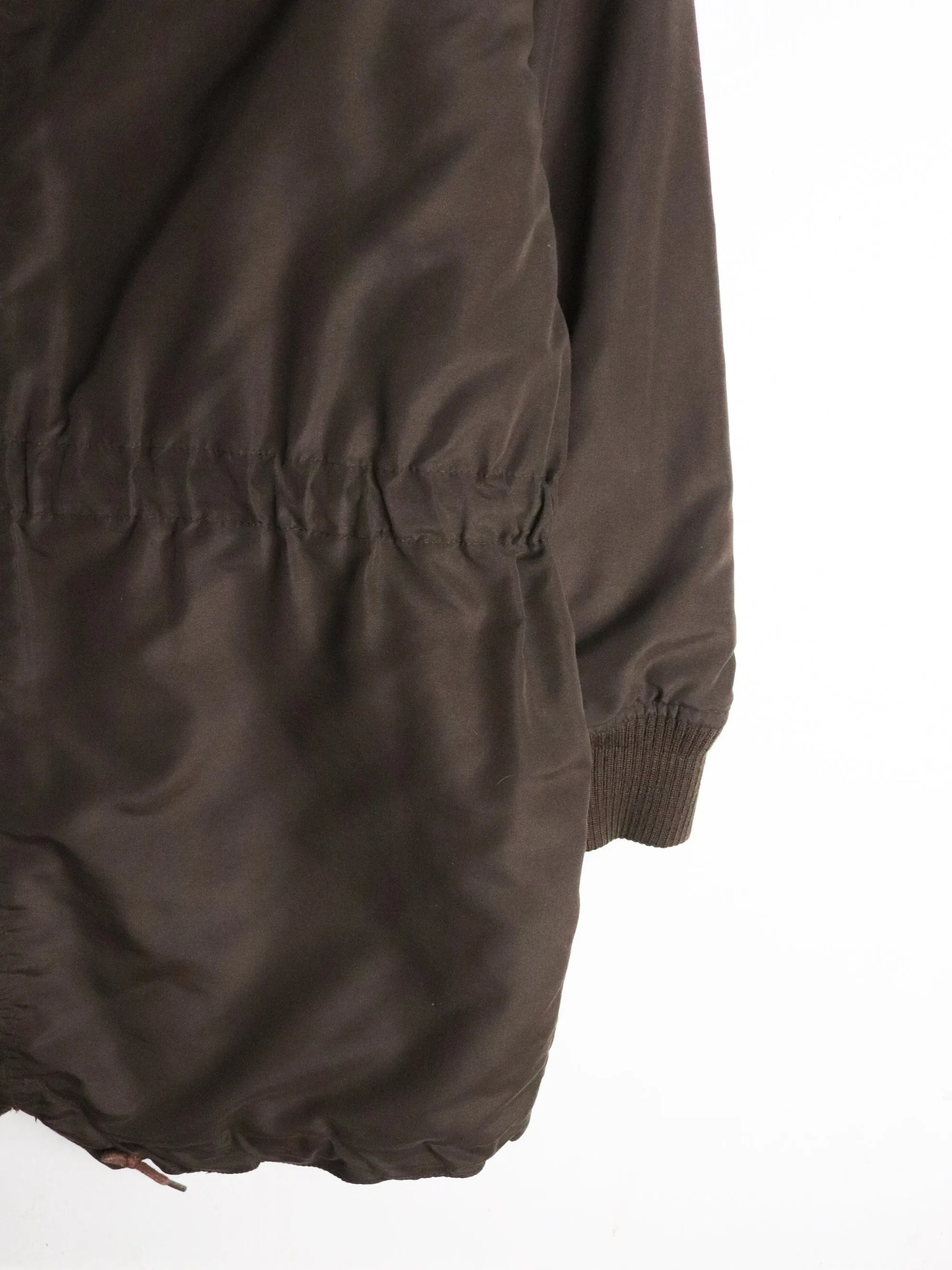 Vintage Club Monaco Jacket Womens Medium Brown Parka