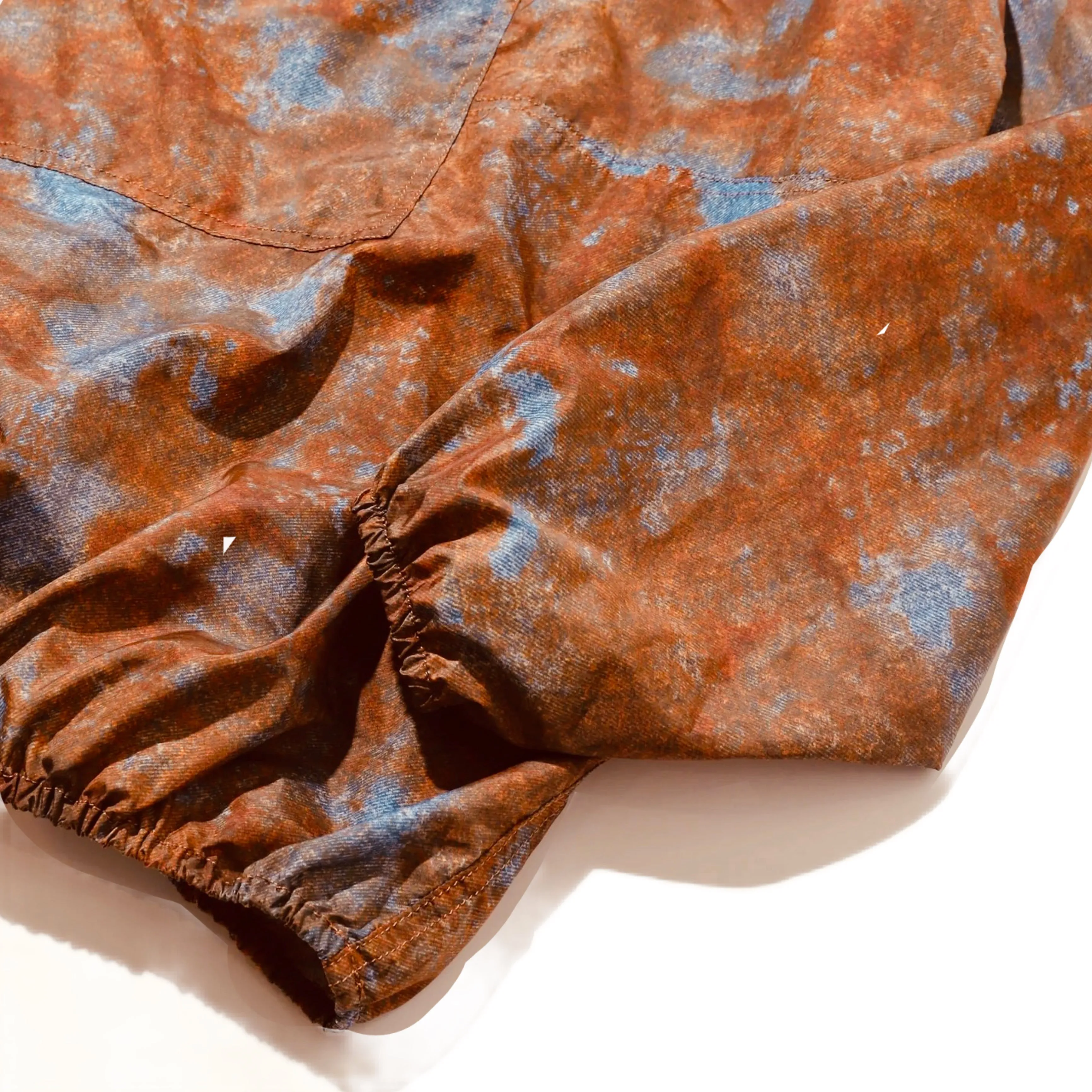 Vintage Denim Printed Anorak Parka