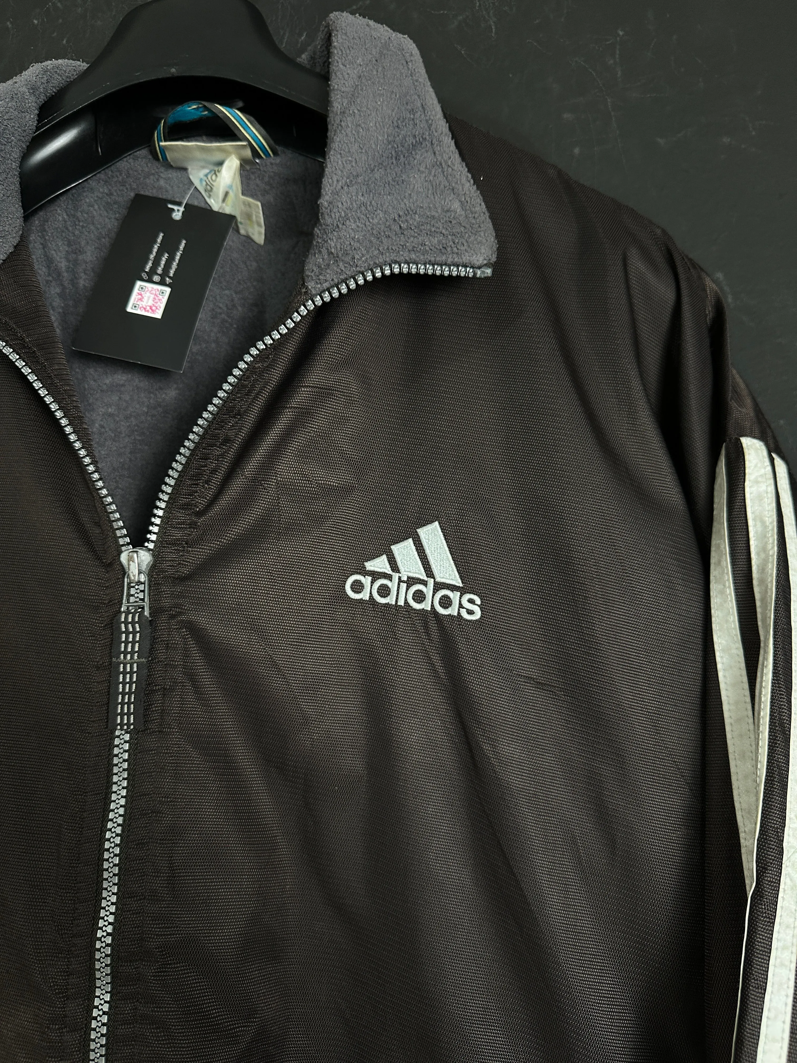 Vintage Fleece lined Adidas Jacket