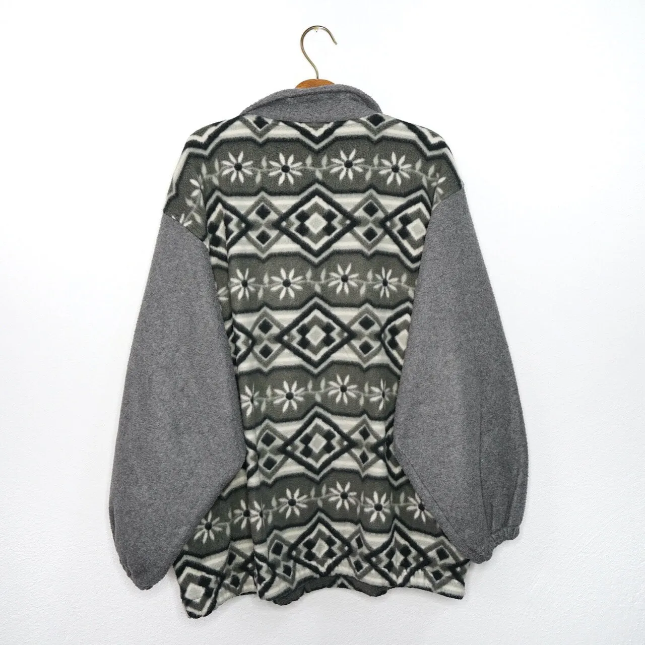 Vintage grey Fleece Sweater men size L