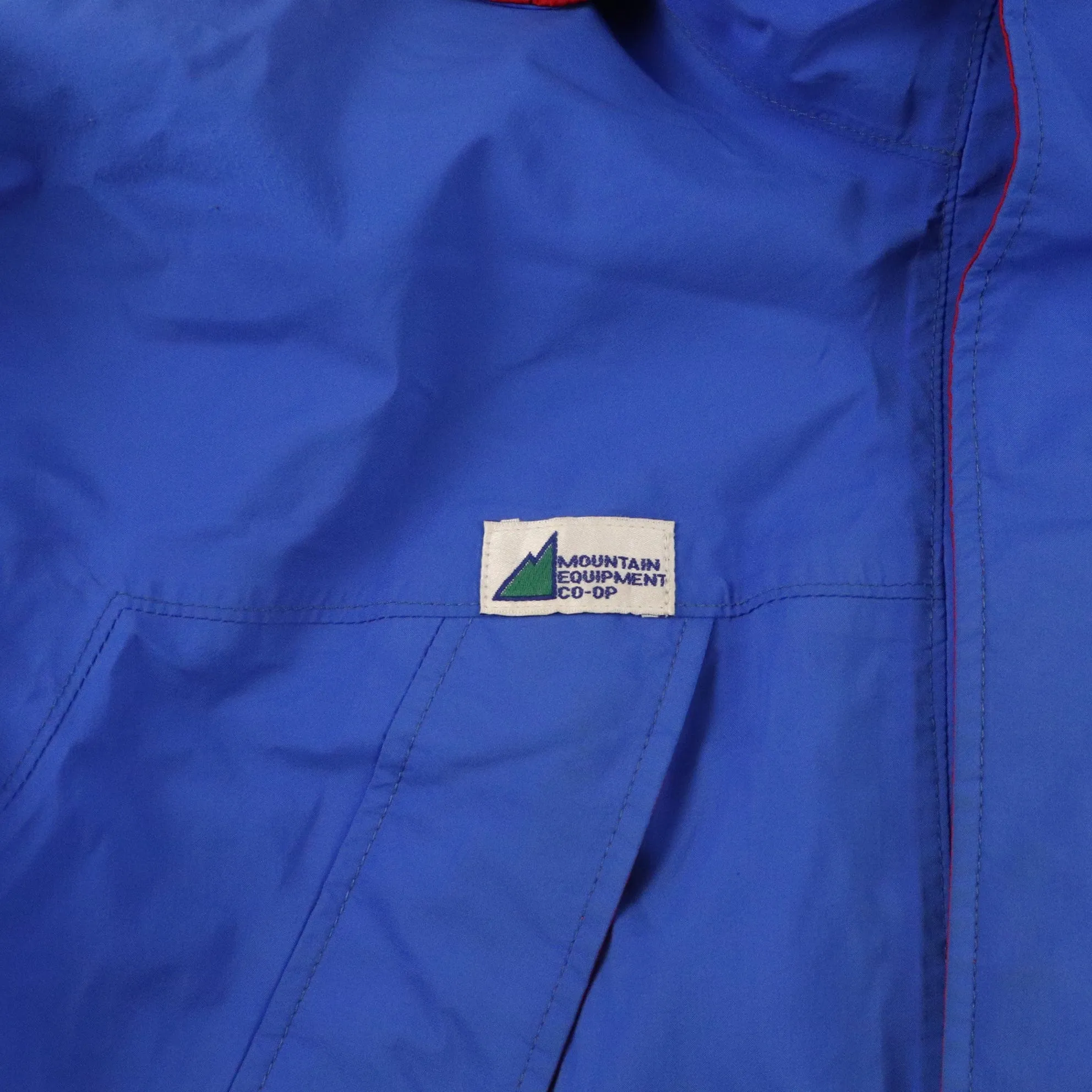 Vintage Mountain Equipment Co-Op Jacket Mens Large Blue Parka Coat Outdoors