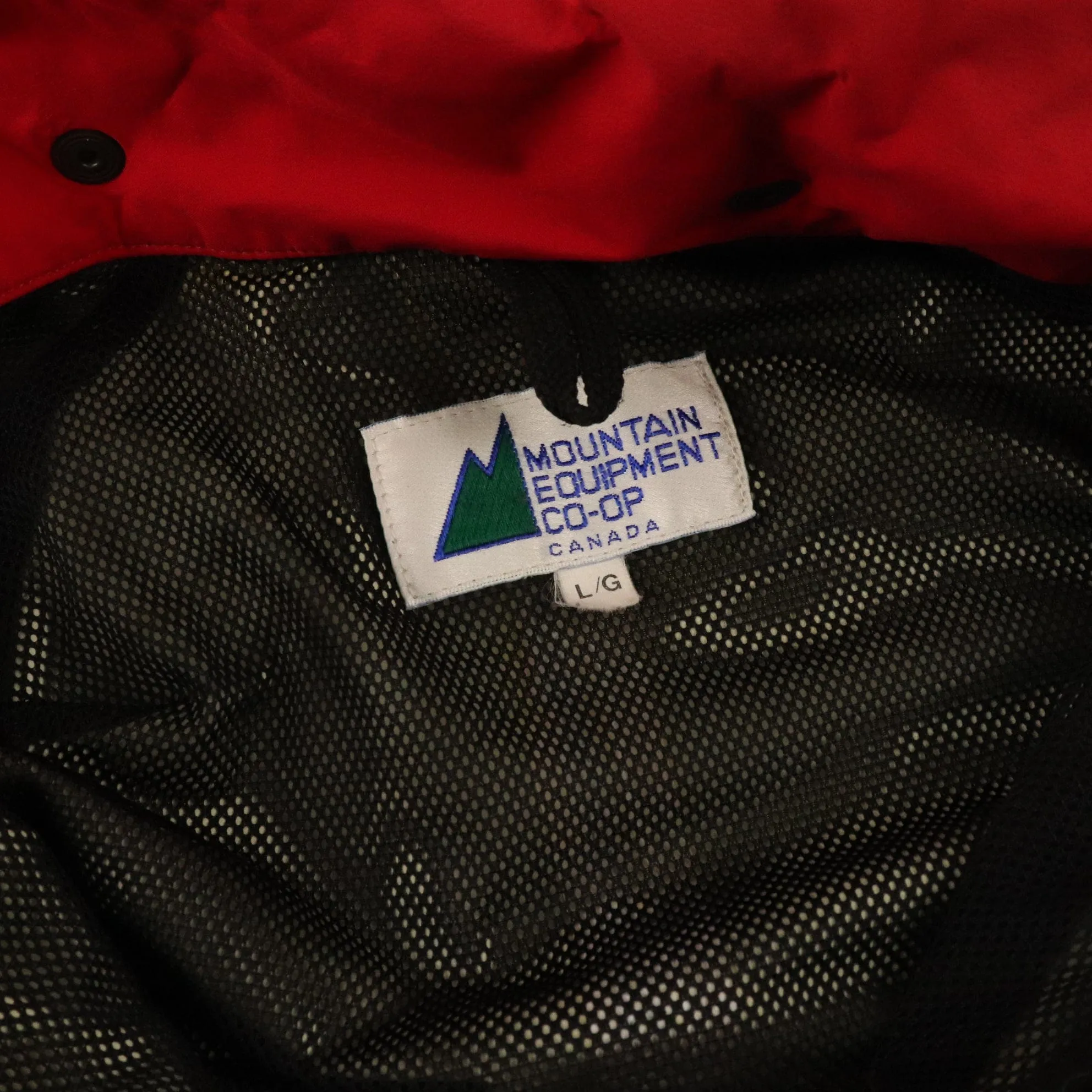 Vintage Mountain Equipment Co-Op Jacket Mens Large Blue Parka Coat Outdoors