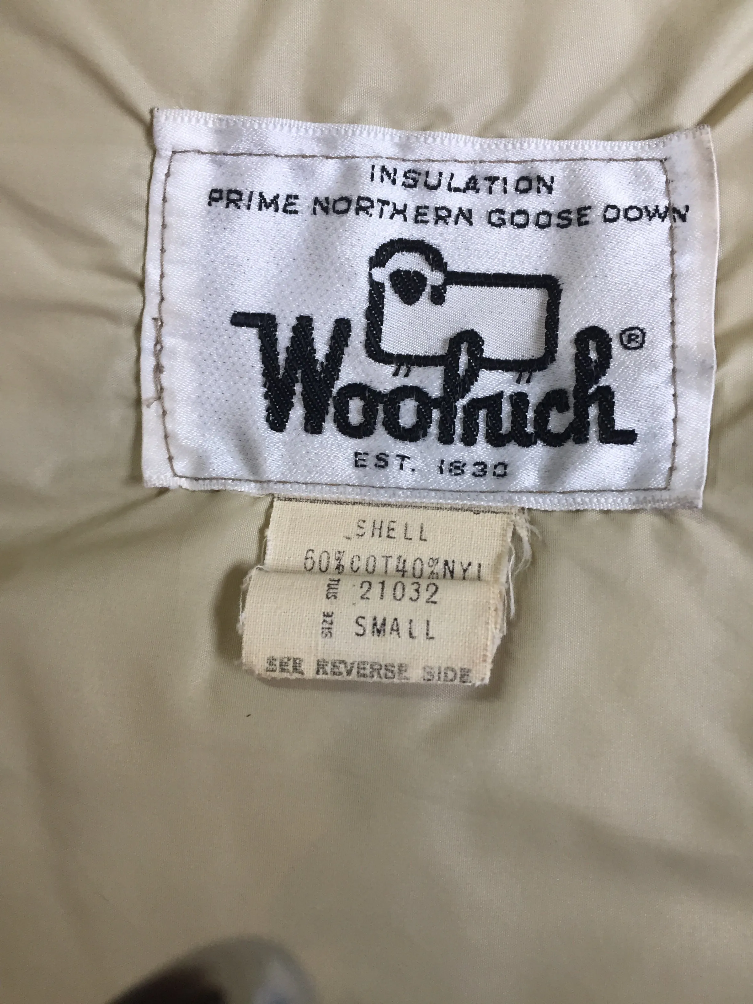 Vintage Woolrich Beige Parka, SOLD