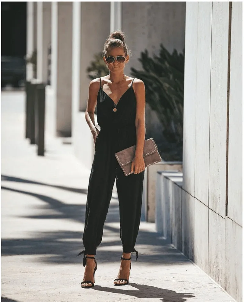 Women's Flowers Print Spaghetti Strap Romper - GlamzLife