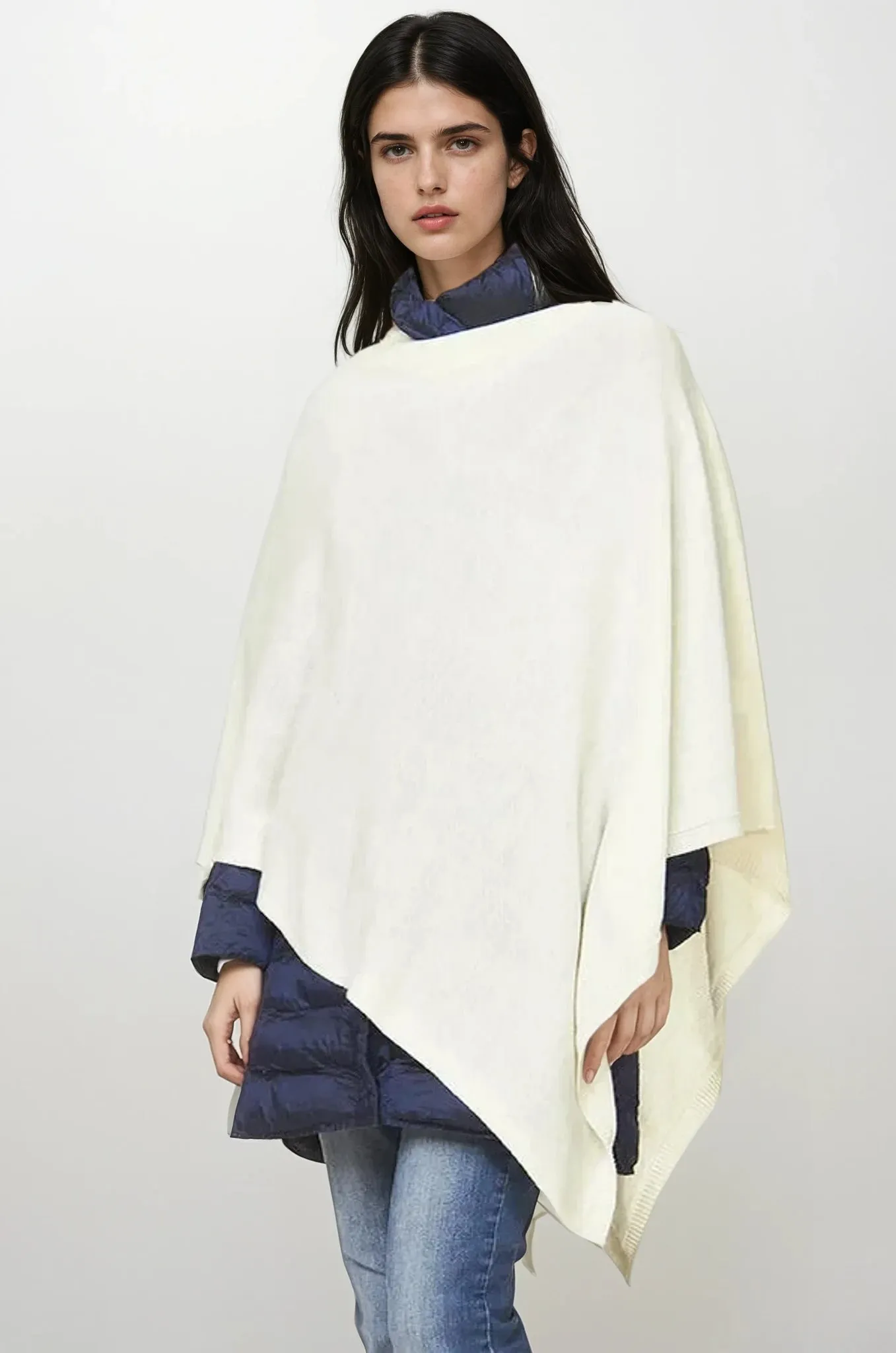 Women’s Pure Cashmere Oversized Julian Maya Poncho-More colours available