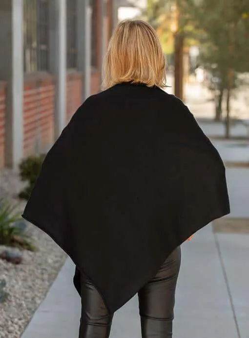 Women’s Pure Cashmere Oversized Julian Maya Poncho-More colours available