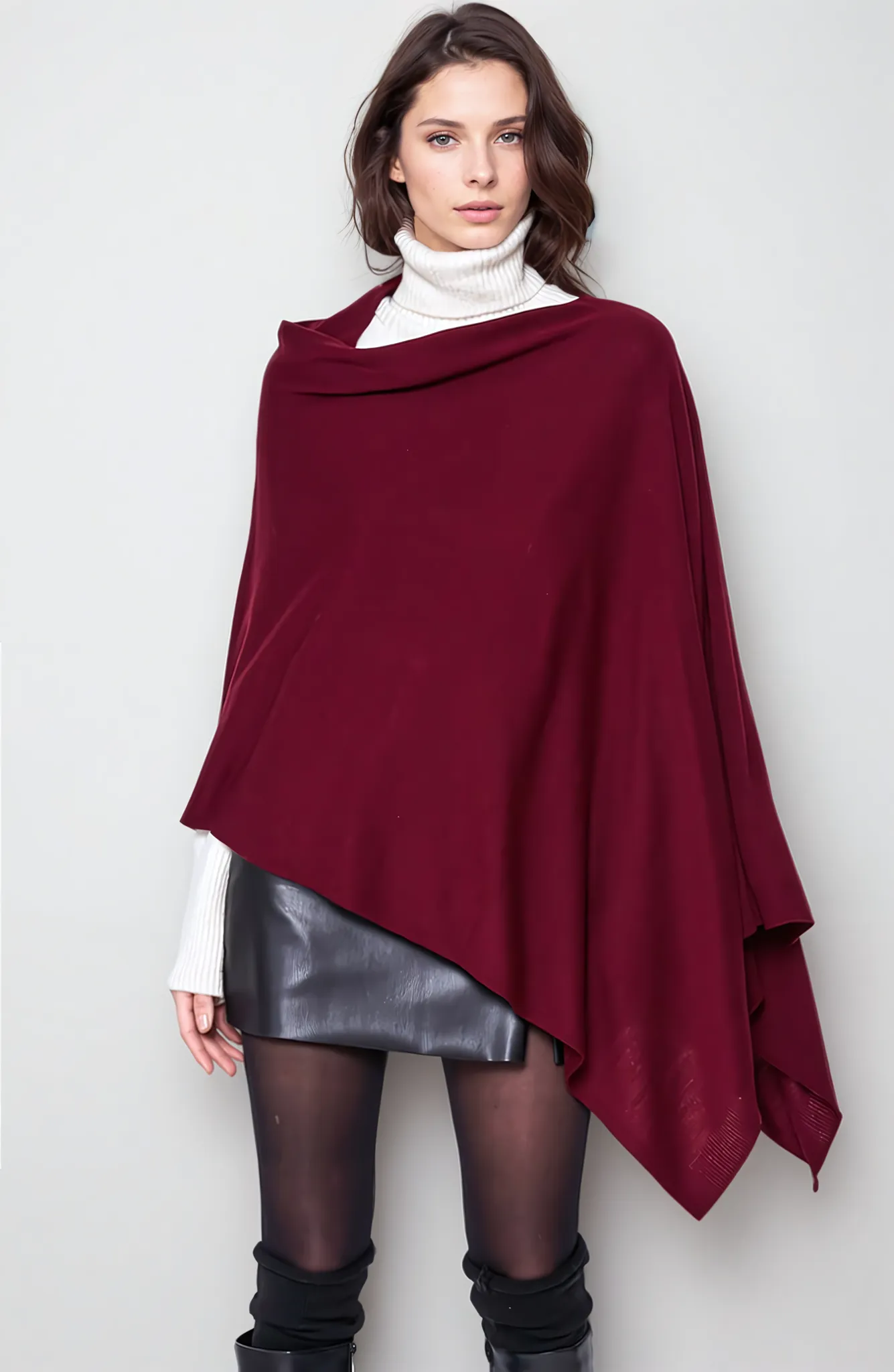 Women’s Pure Cashmere Oversized Julian Maya Poncho-More colours available