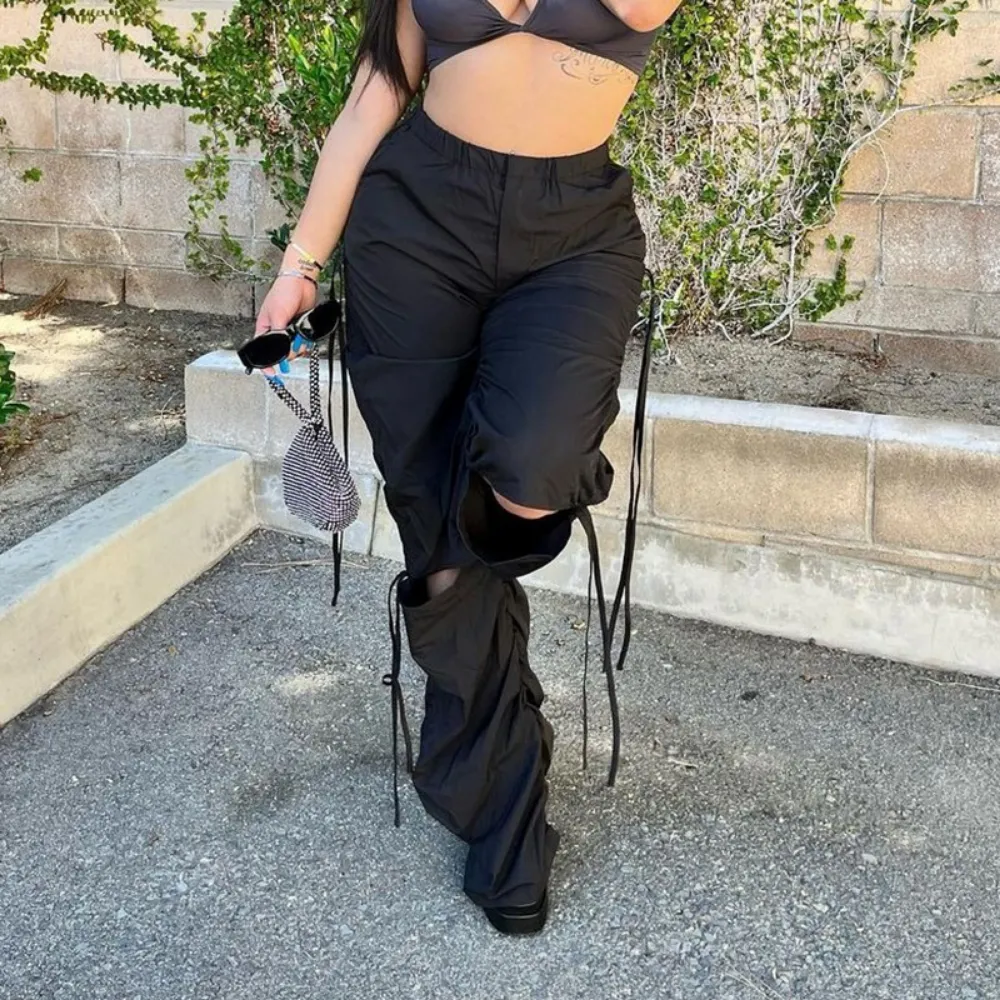 Women's Street Drawstring Cargo Pants